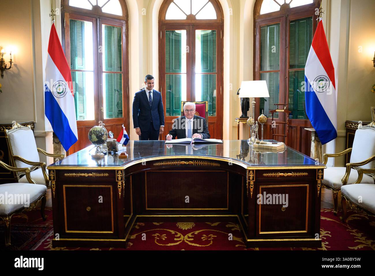 03 March 2025, Paraguay, Asunción: Federal President Frank-Walter