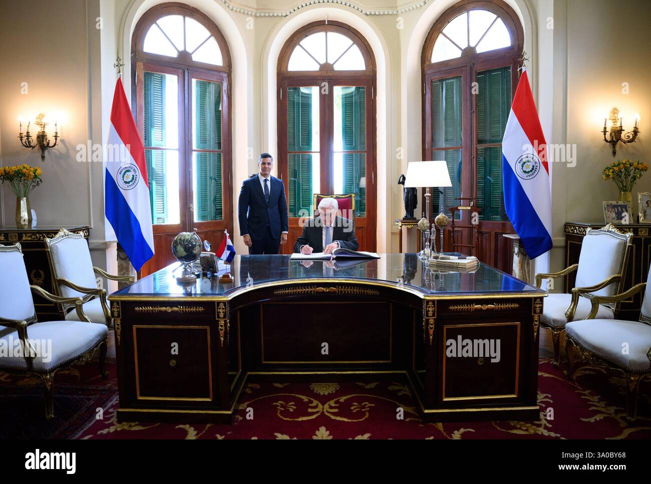 03 March 2025, Paraguay, Asunción: Federal President Frank-Walter