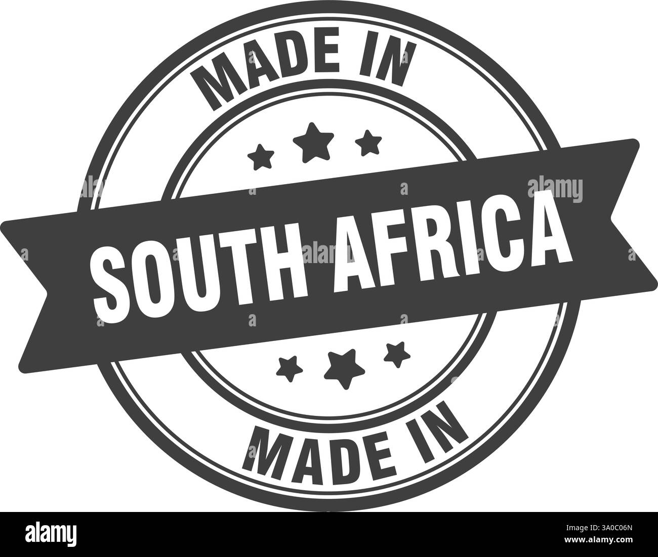 Made in South Africa stamp. Made in South Africa round sign Stock ...