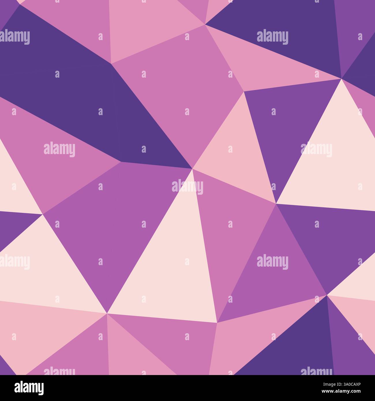 Triangulation geometric shapes background. Large triangles size. Repeatable pattern. Artistic vector tiles. Warm Toned Gradient Harmony. Stock Vector