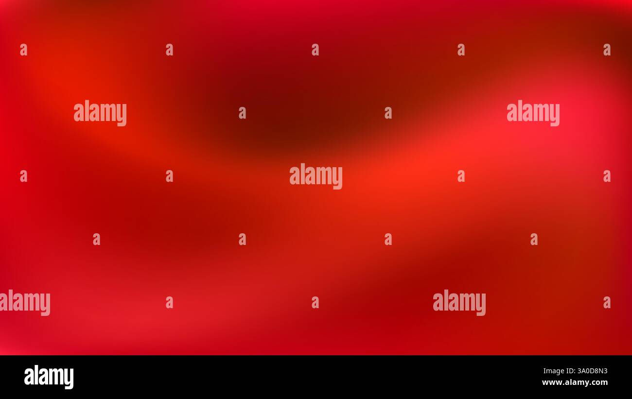 Elegant red gradient. Light and shadow blurred, flowing effect. Stock Vector