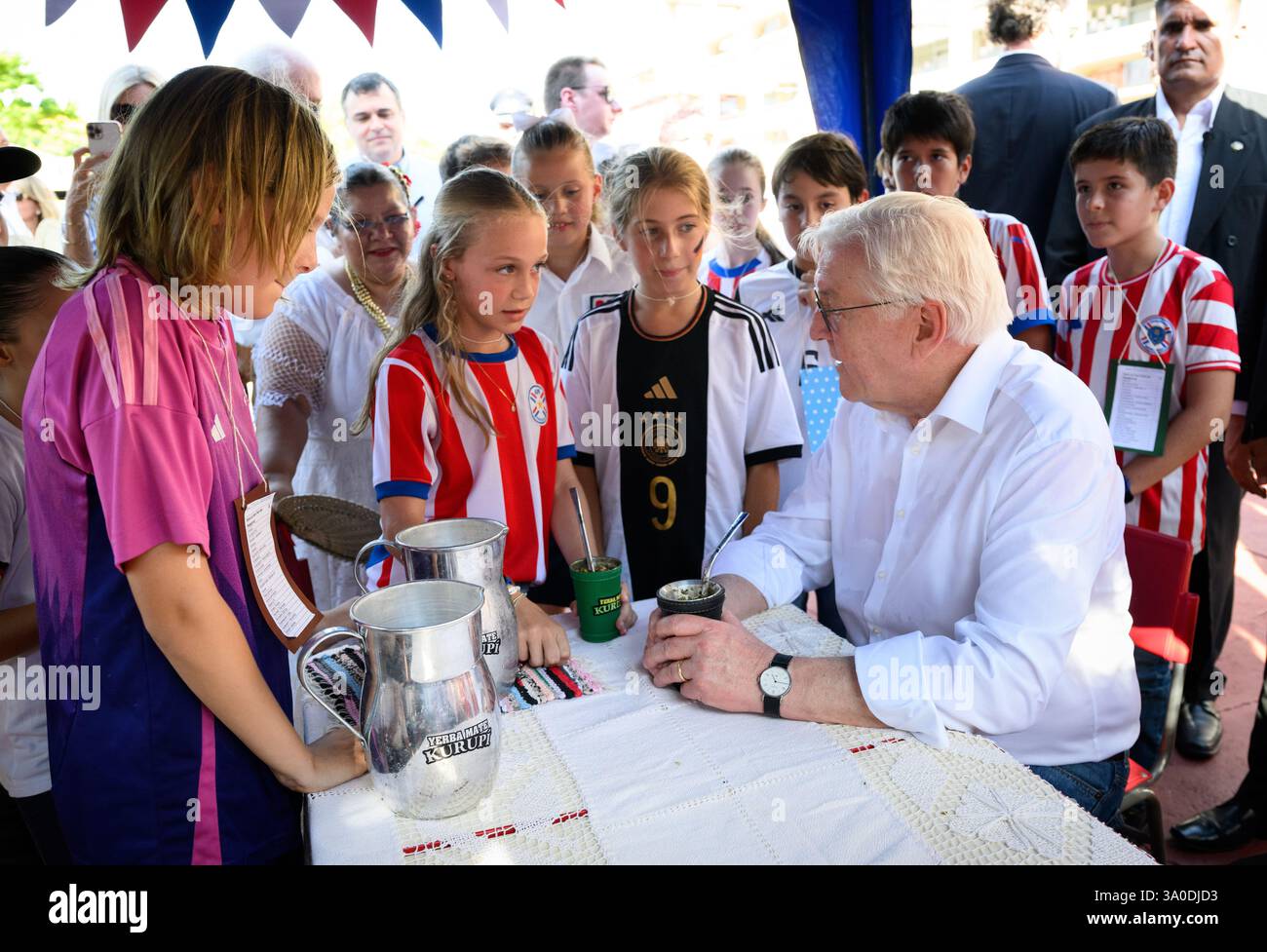 03 March 2025, Paraguay, Asunción: Federal President Frank-Walter
