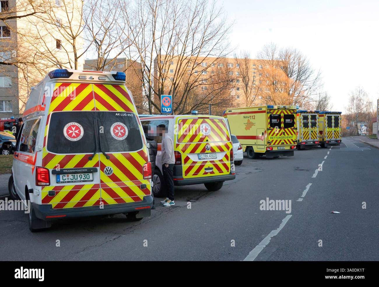 Wohnungsbrand Explosion 02.03.2025, Chemnitz, Markersdorf, Am Harthwald