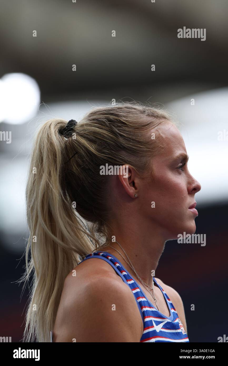 Keely HODGKINSON at the start of the 800m at the European Athletic Championship 2024 Stock Photo