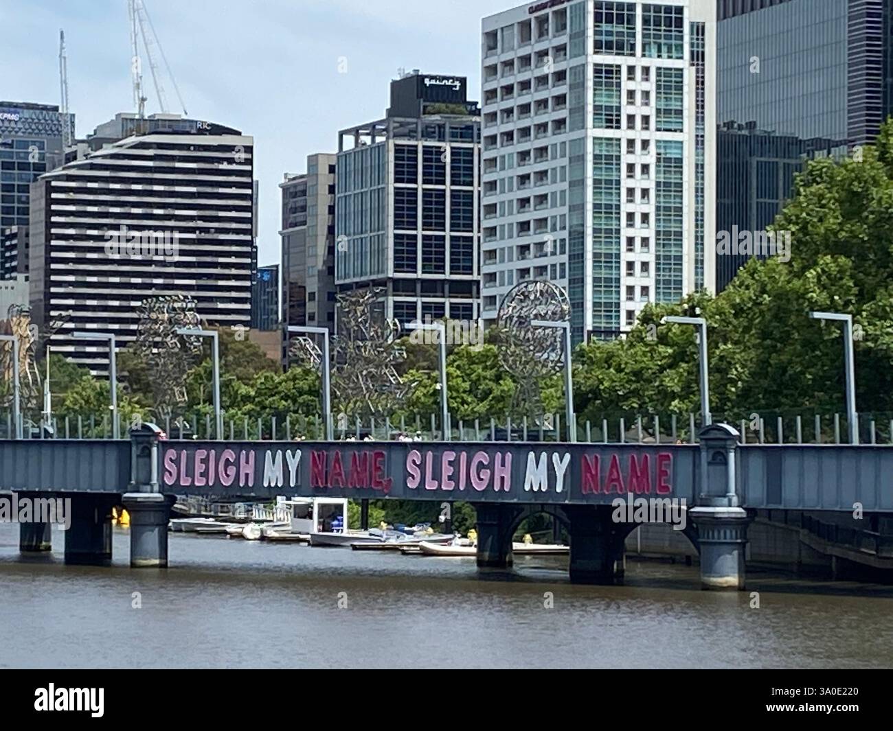 melbourne graffiti - Smartphone Captured Stock Image