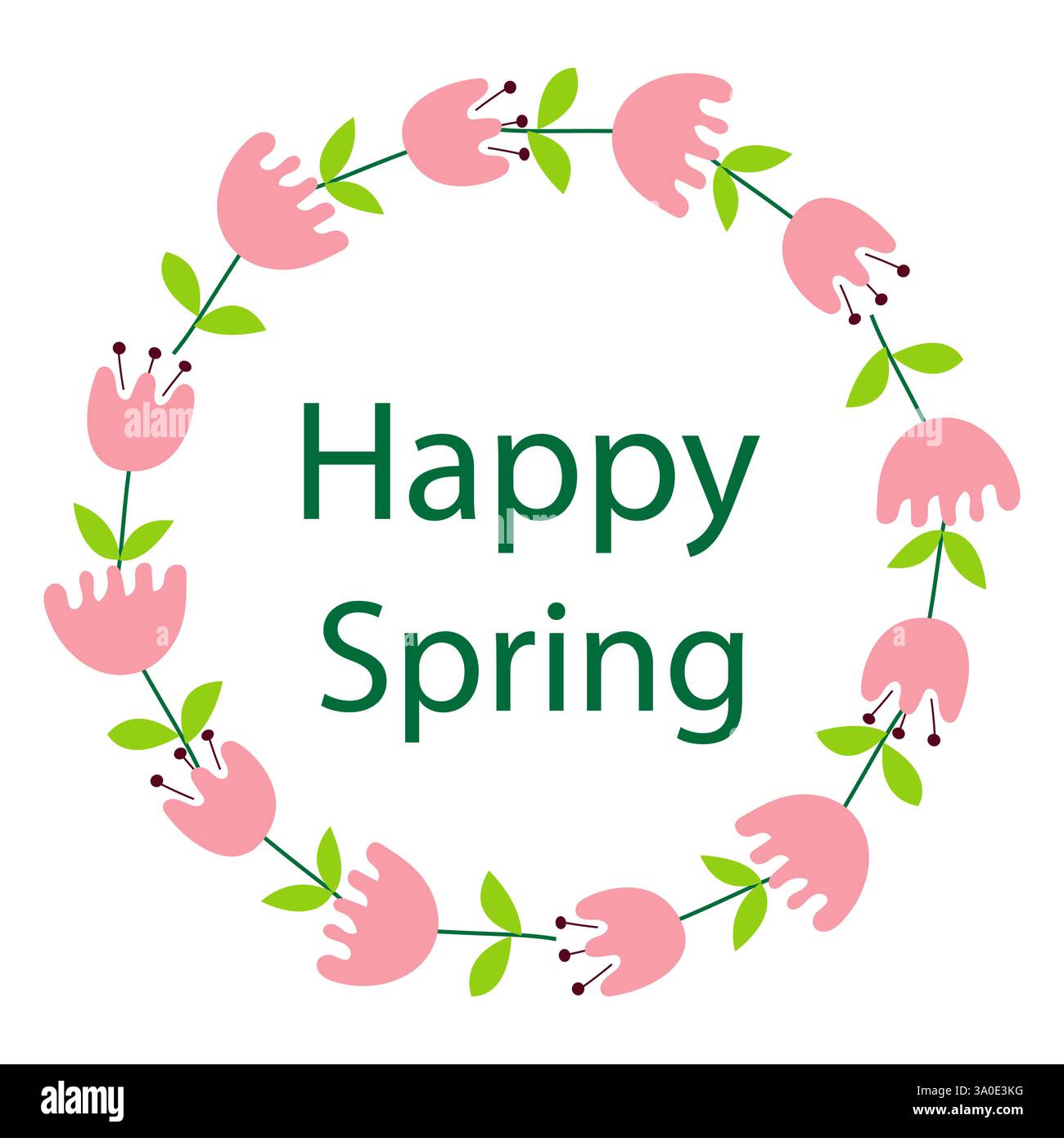 Bright floral wreath design with colorful flowers Stock Vector Image ...