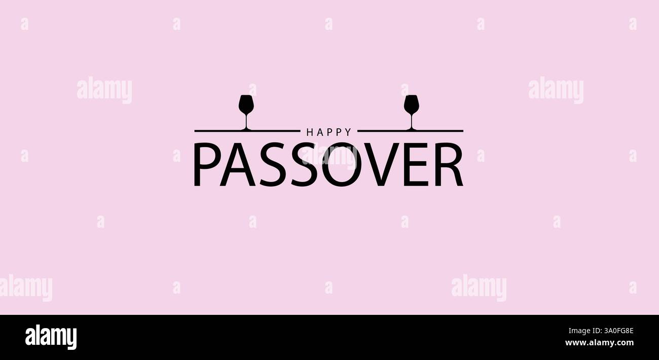 A Festive Passover Looking Ahead to 2025 Stock Vector