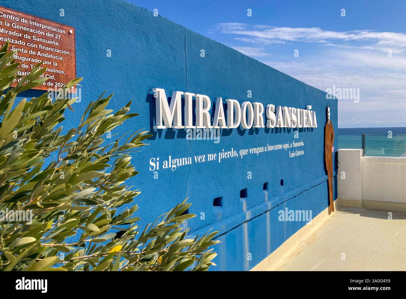 TORREMOLINOS, SPAIN - FEBRUARY 28, 2025: Viewpoint of Sansuena in Torremolinos, Spain on February 28, 2025 - Smartphone Captured Stock Image