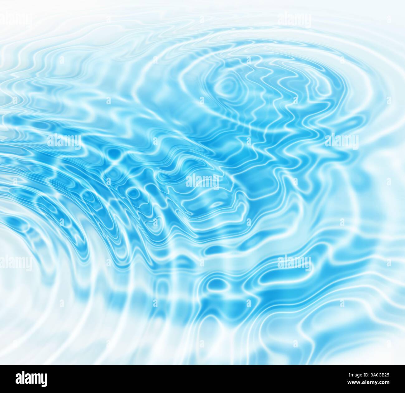 Abstract background with blue radial water ripples Stock Photo - Alamy