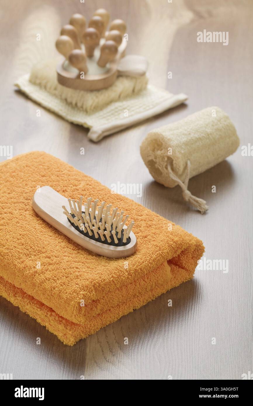 Big collection of bathing articles Stock Photo