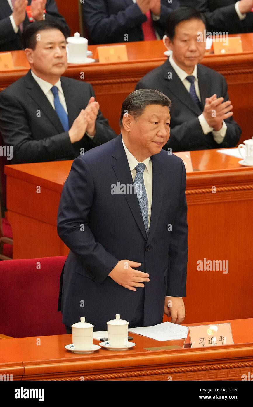 Chinese President Xi Jinping attends the Chinese People's Political ...