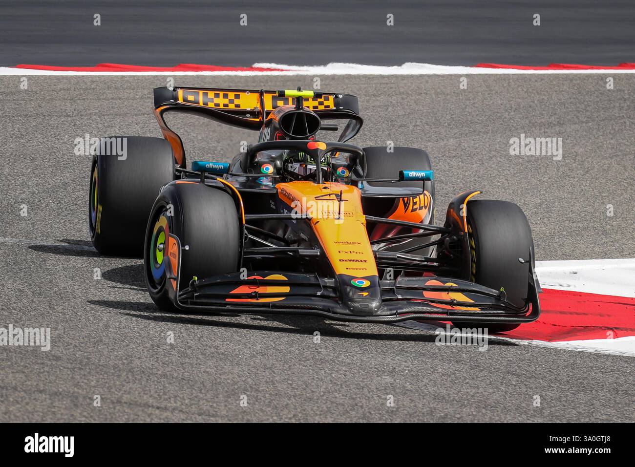 Sakhir, Bahrain. 2628 February 2025. FIA F1 World Championship 2025. PreSeason Test. Lando