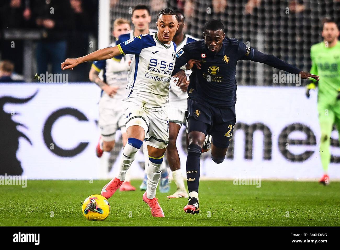 Turin, Italie. 03rd Mar, 2025. Dailon ROCHA LIVRAMENTO of Hellas Verona ...