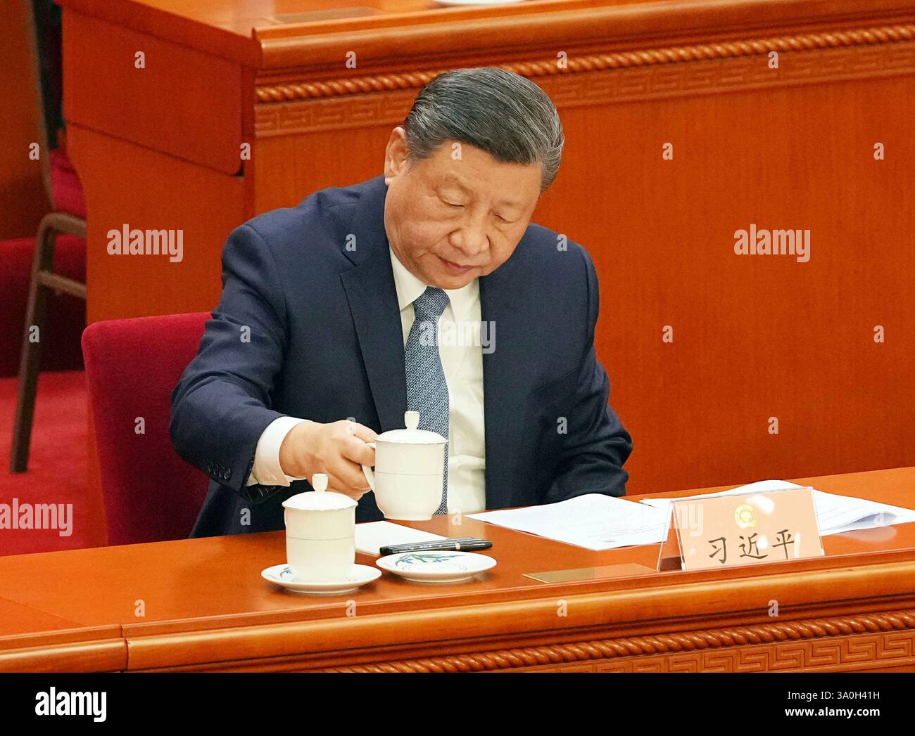 Chinese President Xi Jinping attends the Chinese People's Political ...
