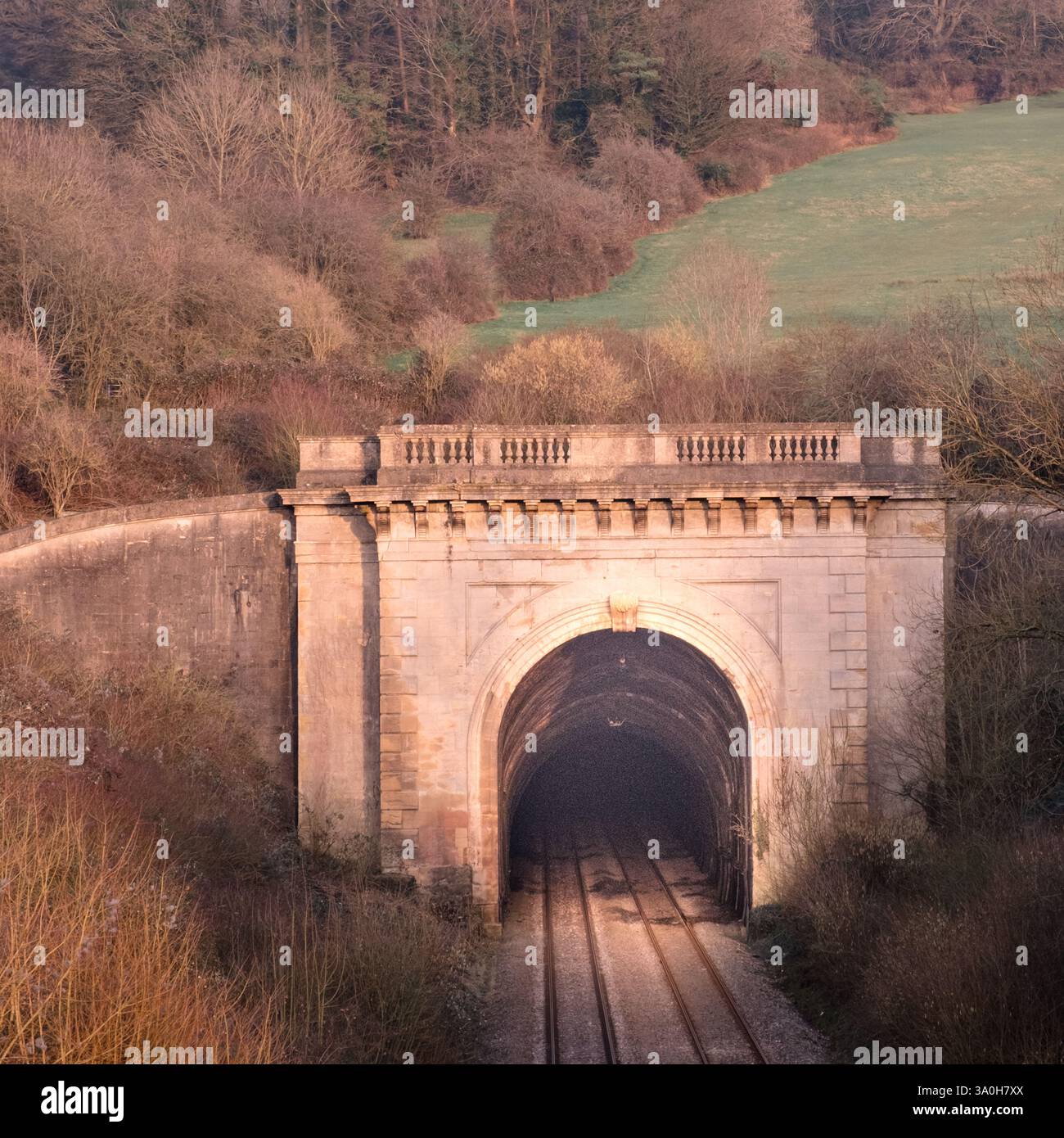 Box tunnel, Wiltshire located on the Great Western main line Stock Photo