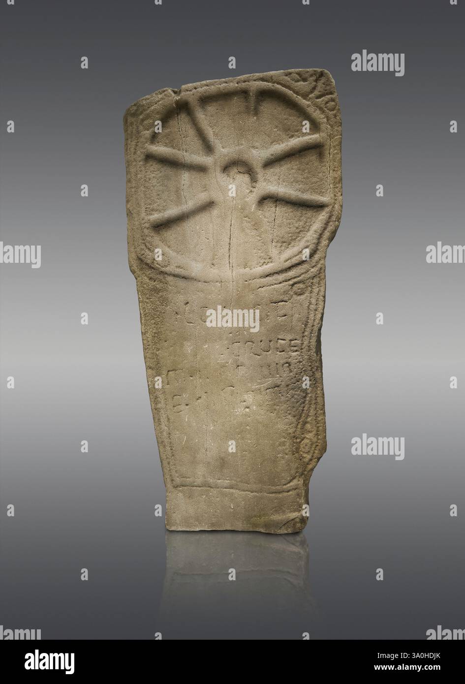 Celtic Christian Cross of Ilci (no 11) an early Cart-wheel Cross with ...