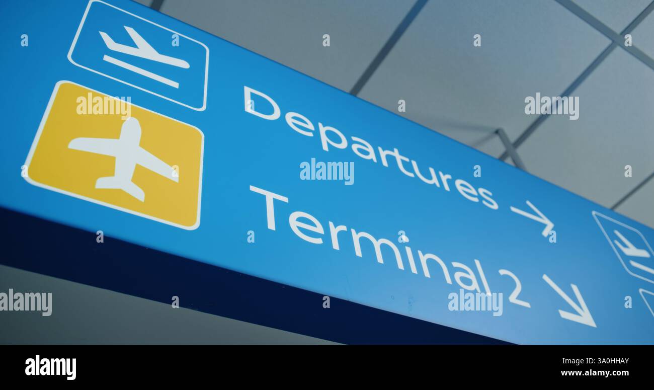 Terminals direction sign hanging hi-res stock photography and images ...