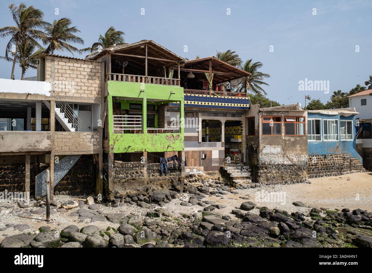 Dakar Senegal 02nd Mar 2025 View Of The Restaurants Lining The 