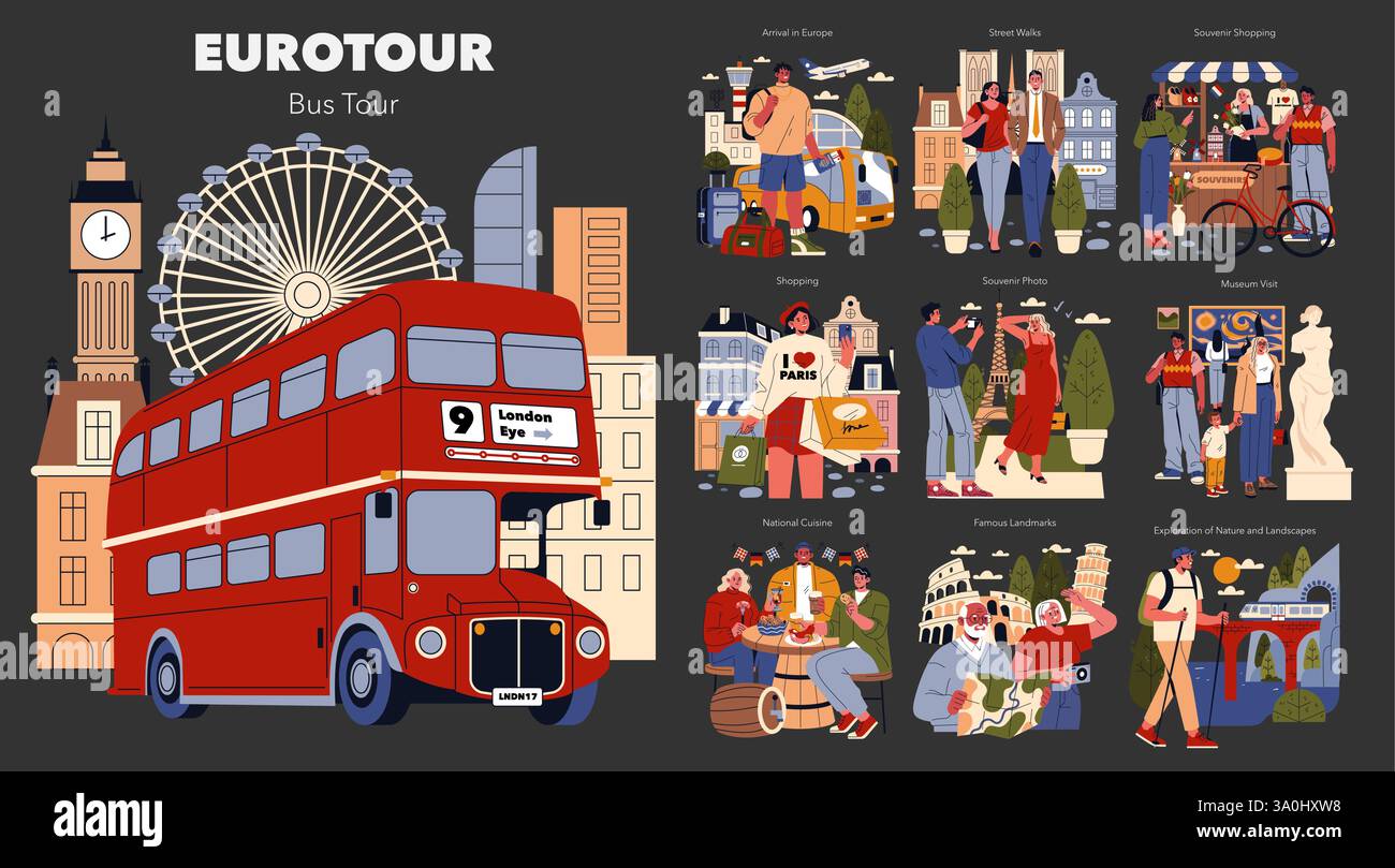 Tourists in museums Stock Vector Images - Alamy