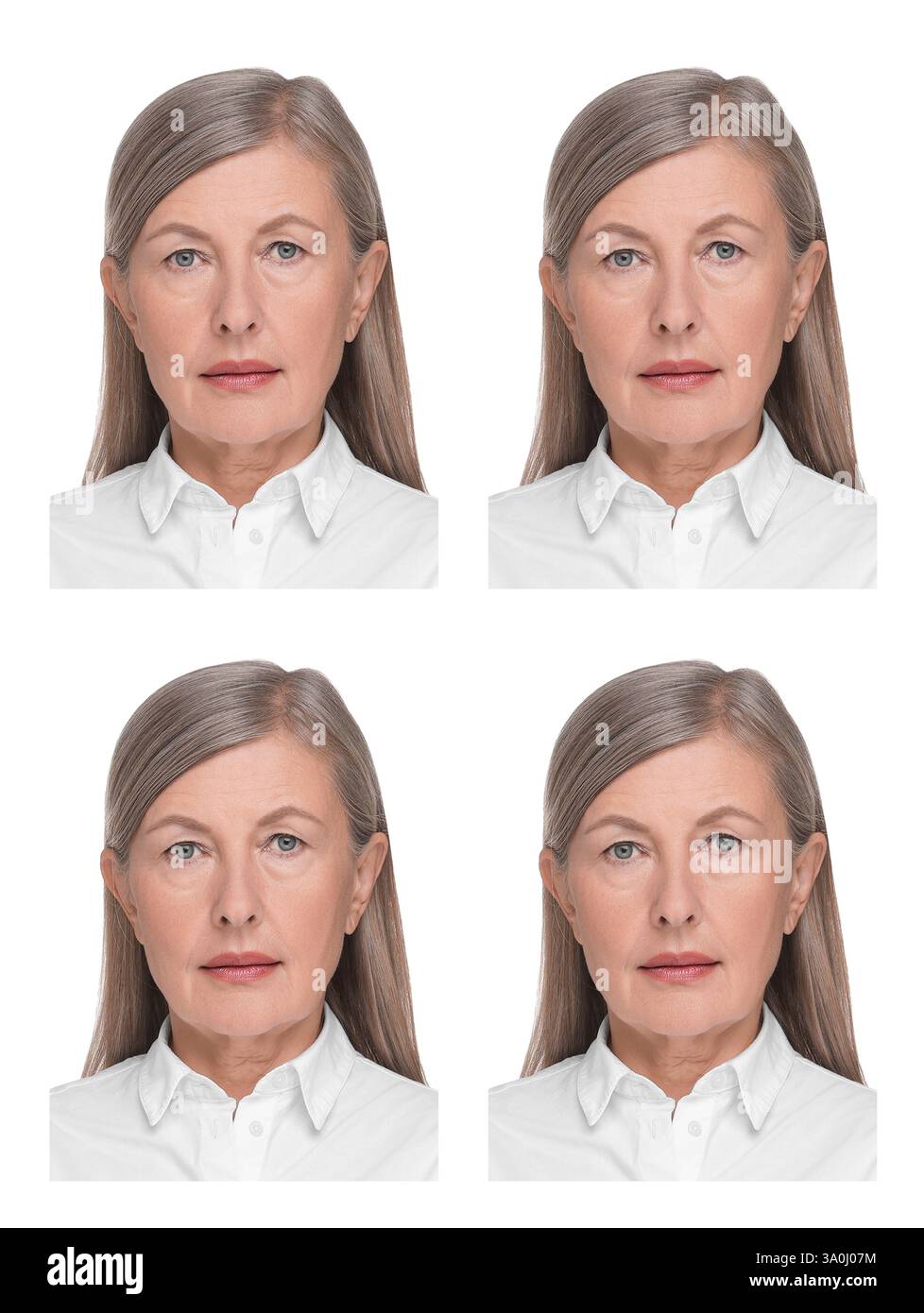 Mature woman passport picture hi-res stock photography and images - Alamy