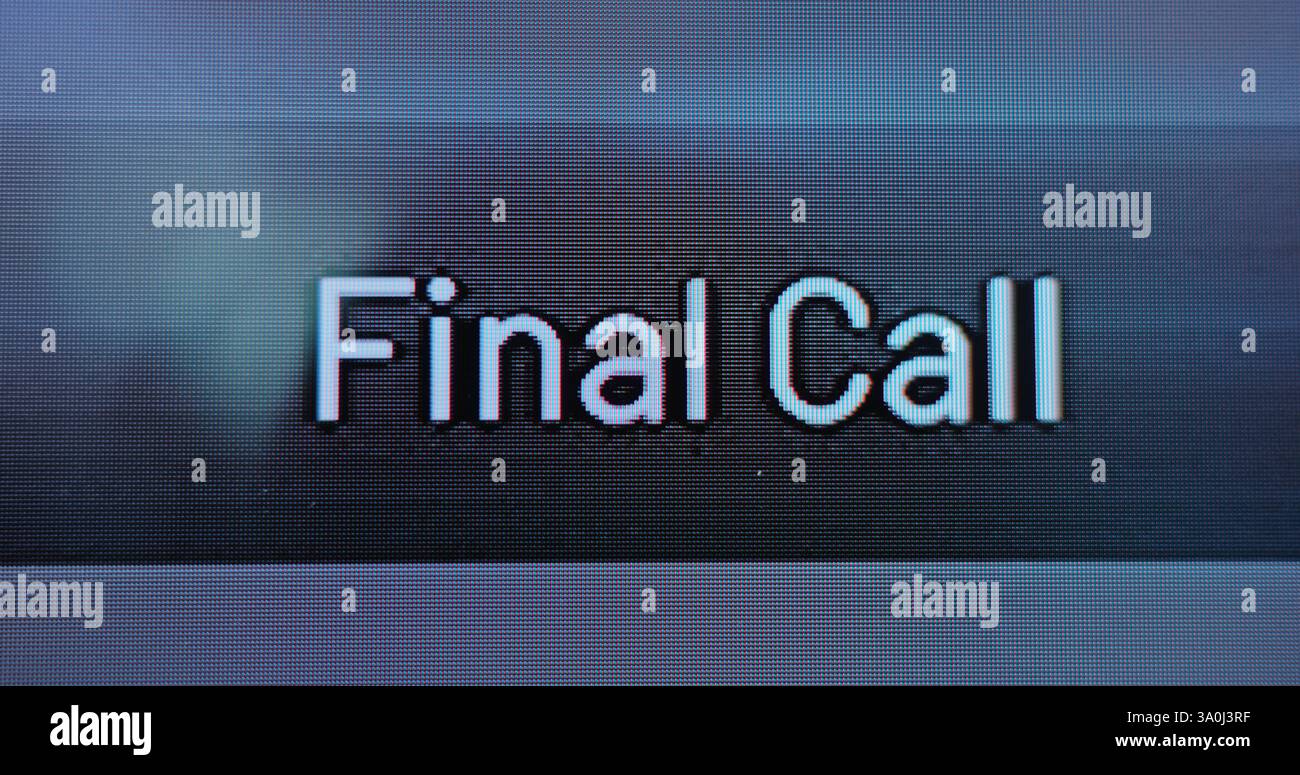 Airport call monitor passengers hi-res stock photography and images - Alamy