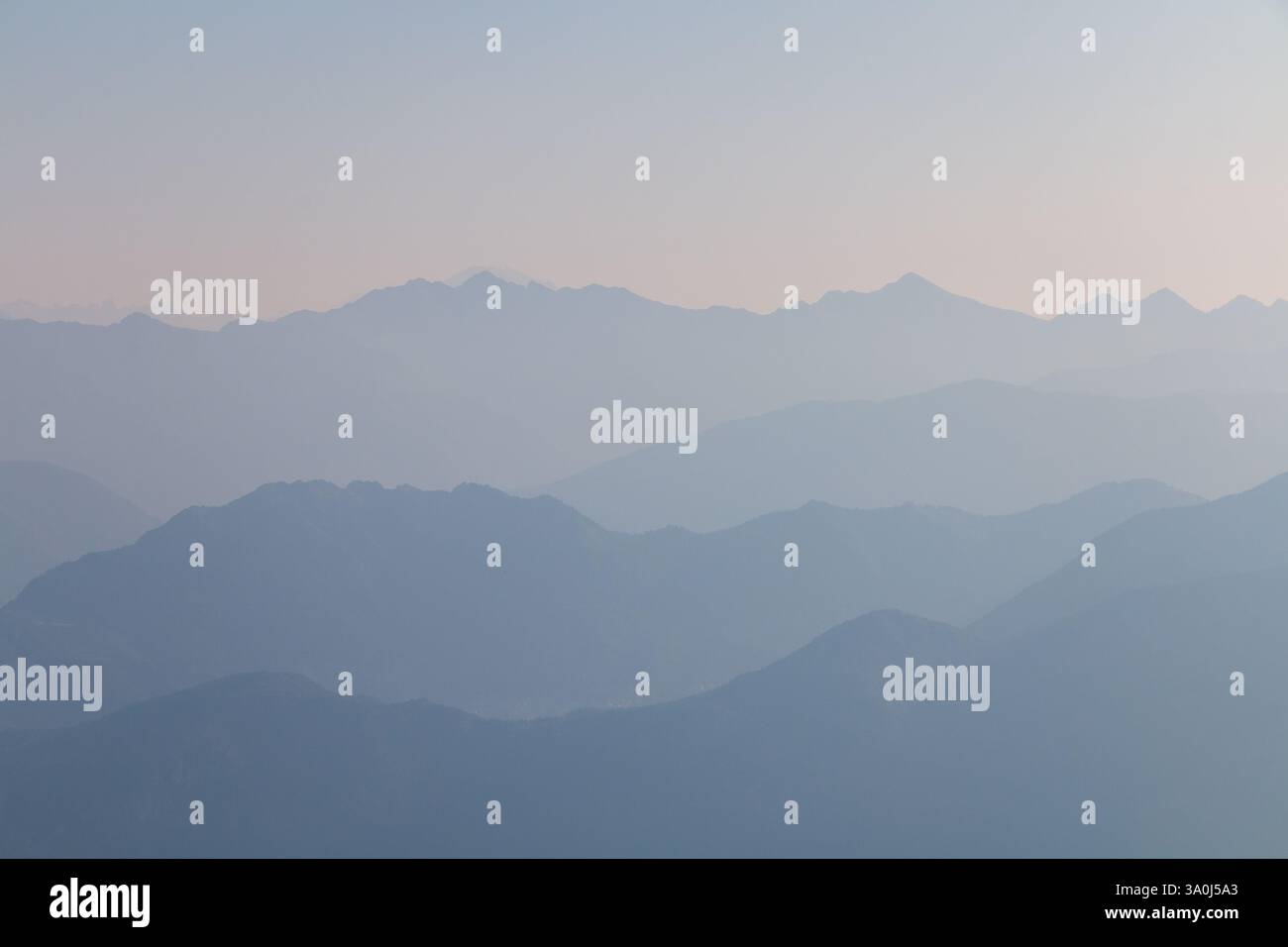 gradient mountain landscape ideal as a background Stock Photo