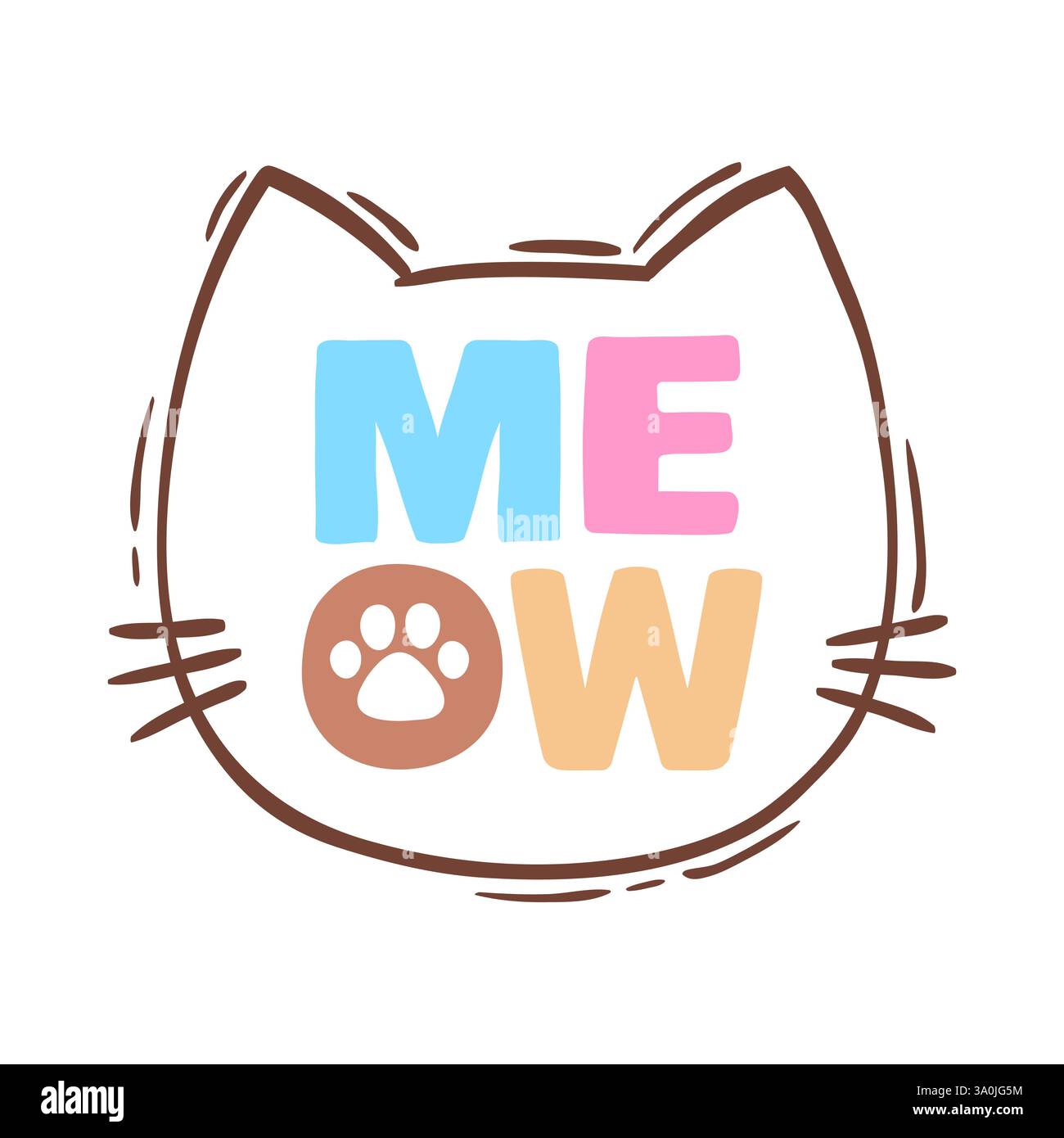 hand-drawn-vector-illustration-cat-face-silhouette-illustration-for