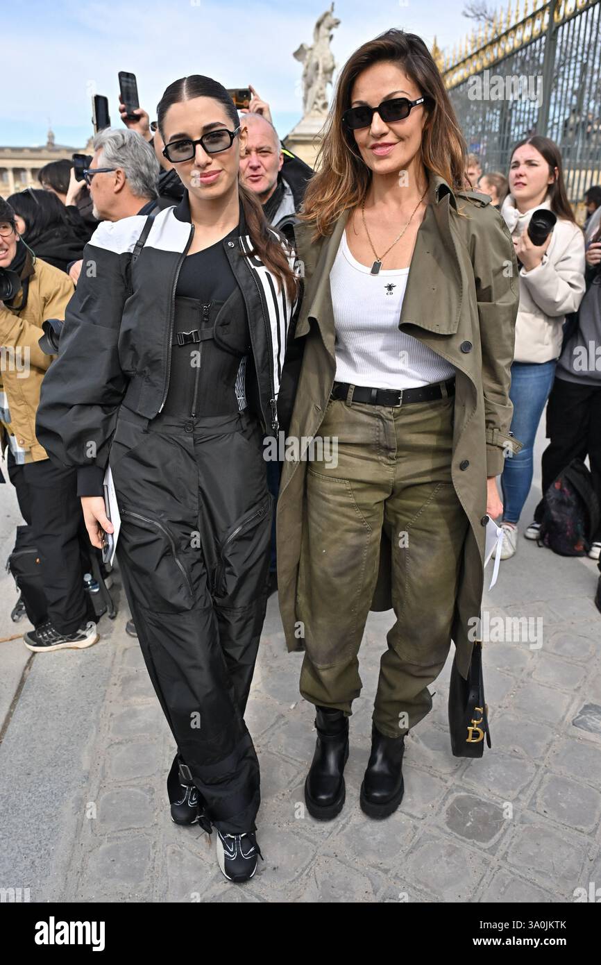 Shanna Leelee Chasman, Nadia Fares arriving at Dior show during Paris(05)