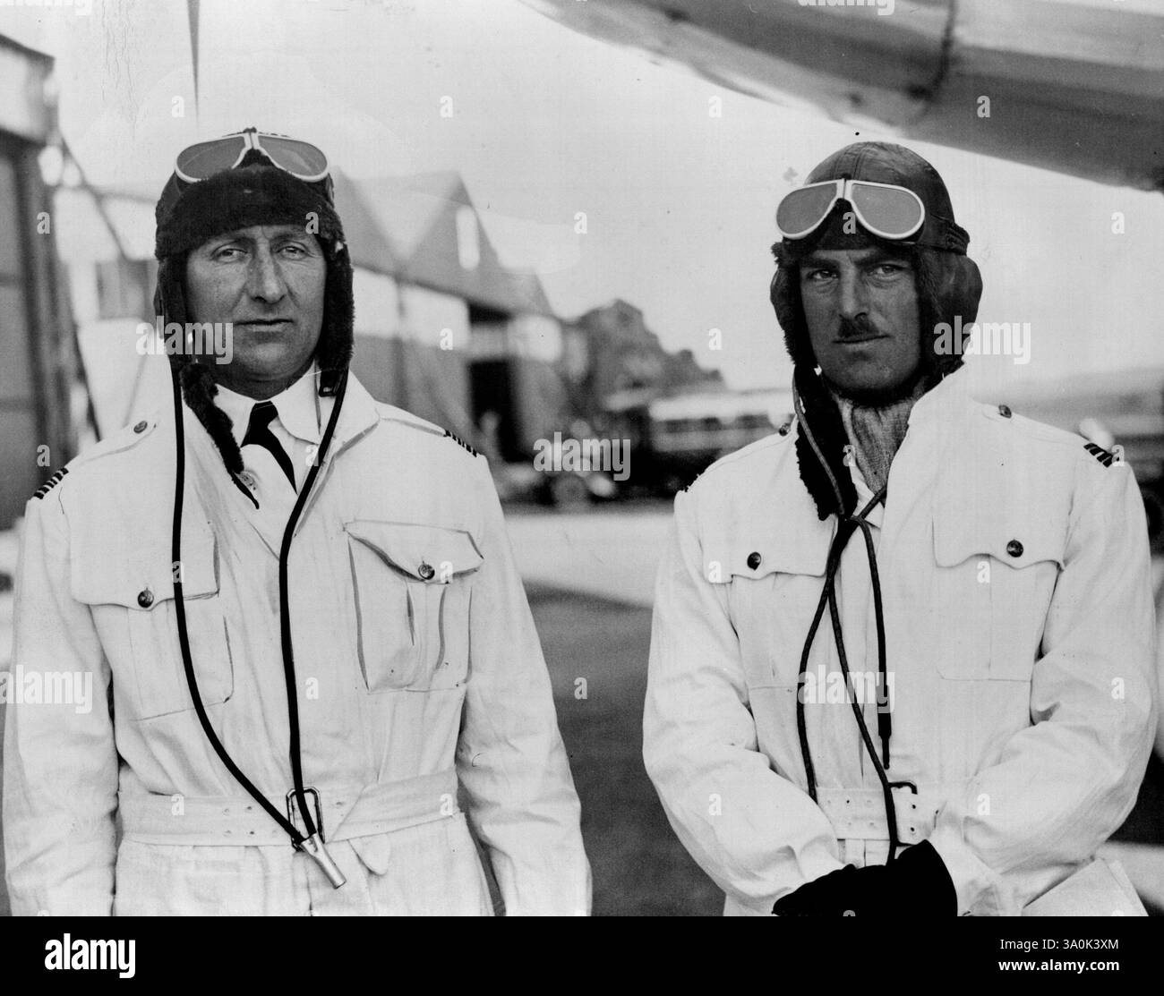 Sid For Non Stop Air Record Squadron Leader Gayford left And Flight sid-for-non-stop-air-record-squadron-leader-gayford-left-and-flight
