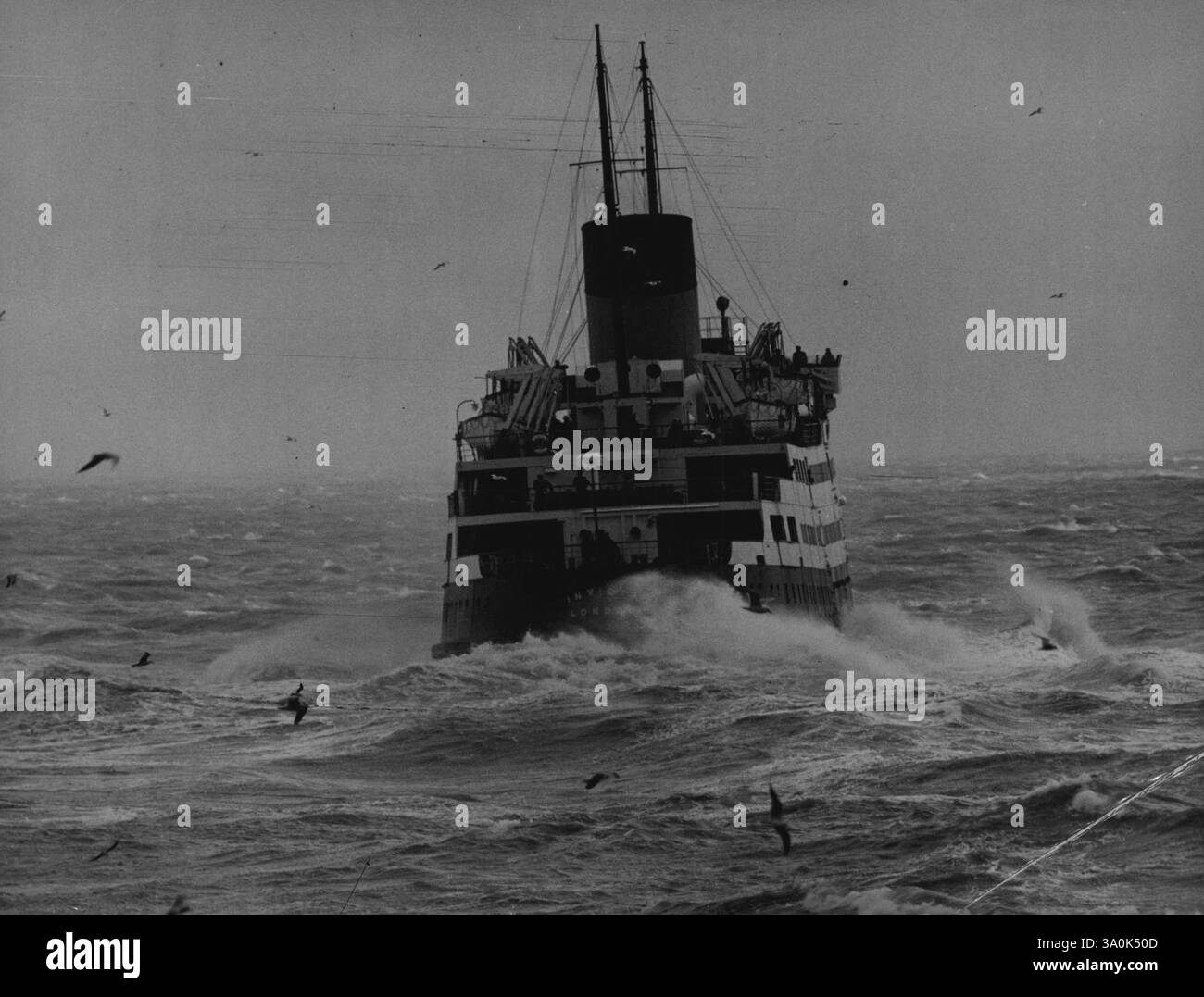 English island ferry Black and White Stock Photos & Images - Alamy