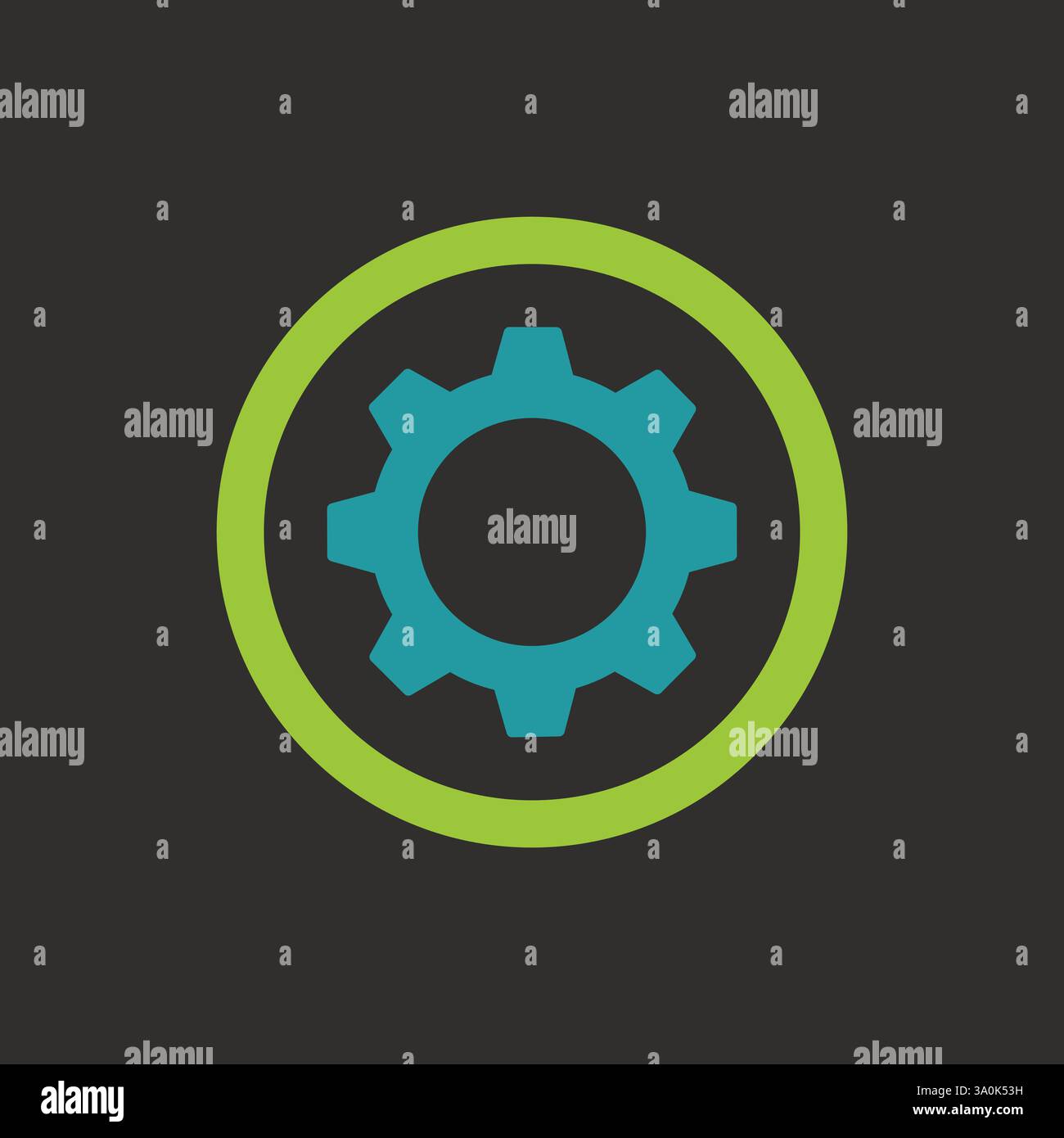 Repair logo gear icon color vector Stock Vector Image & Art - Alamy