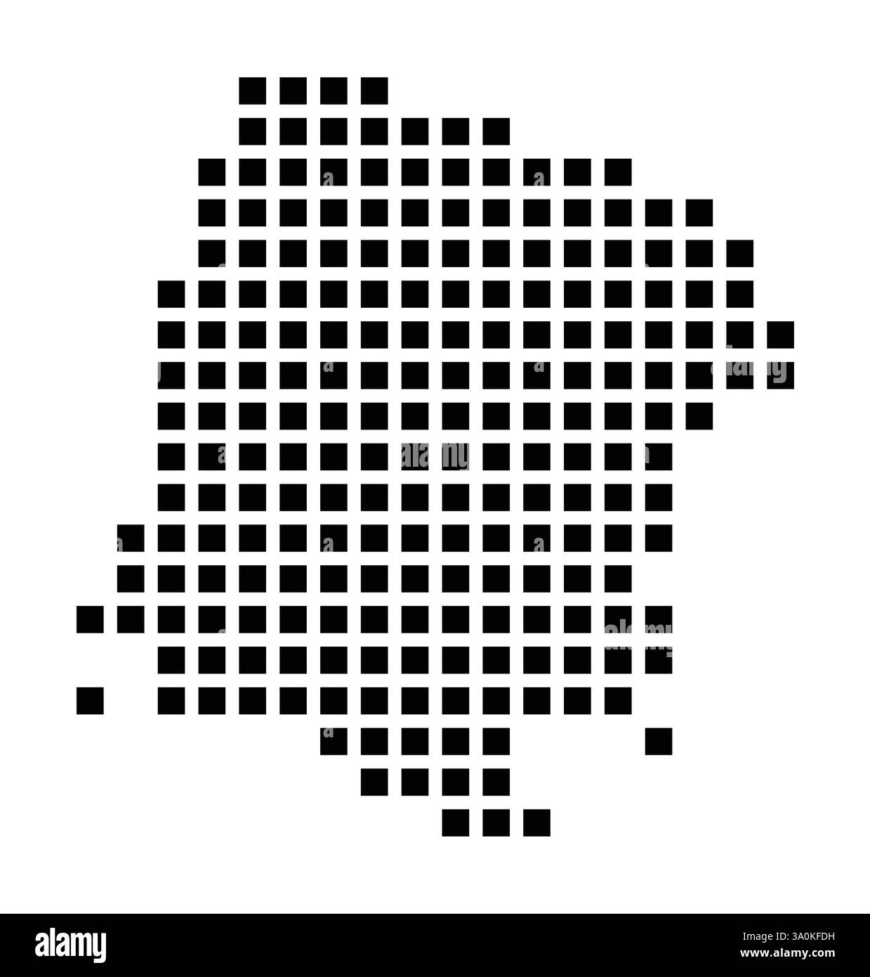 Symbol Map of the City Salinas (California) showing the city with a