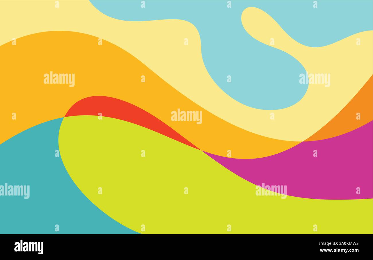 liquid fluid colors pattern for brochure cover template background design Stock Vector