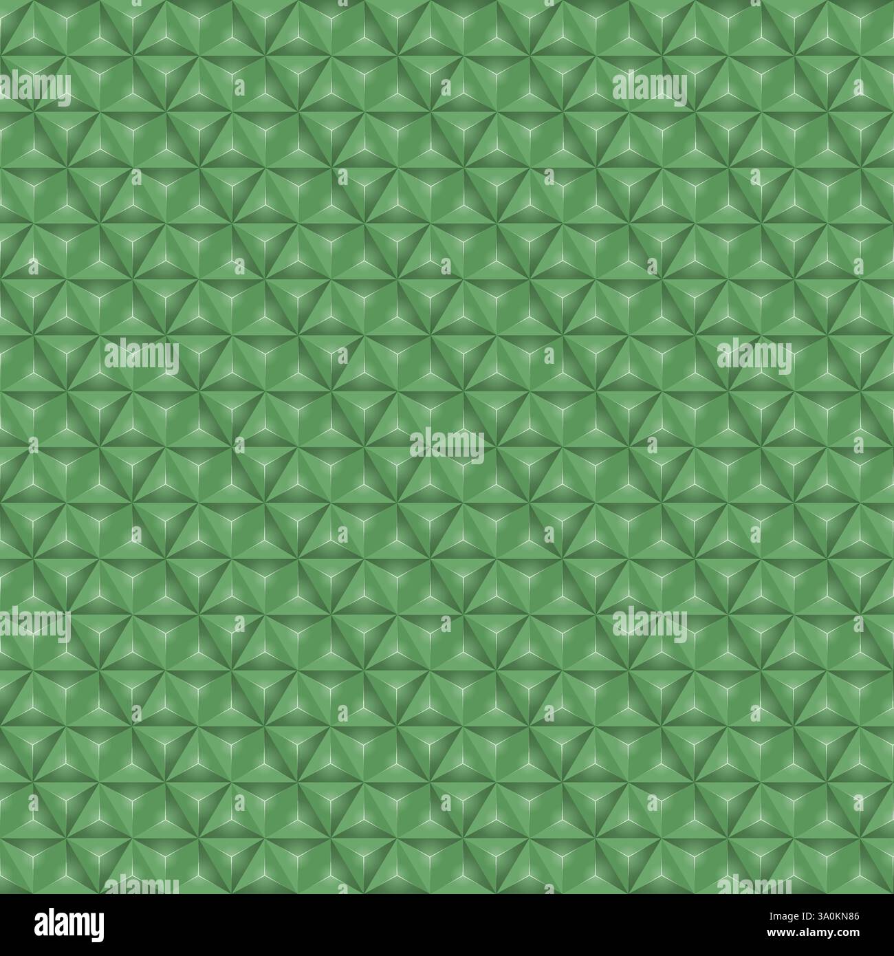 Vector Set of green pyramid pattern. Geometric background. Abstract mosaic texture design. Stock Vector