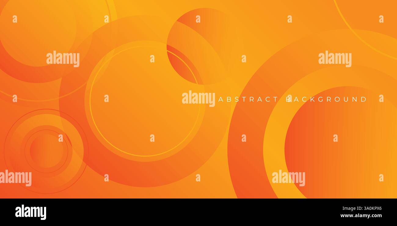Abstract orange and yellow gradient geometric background with layered ...