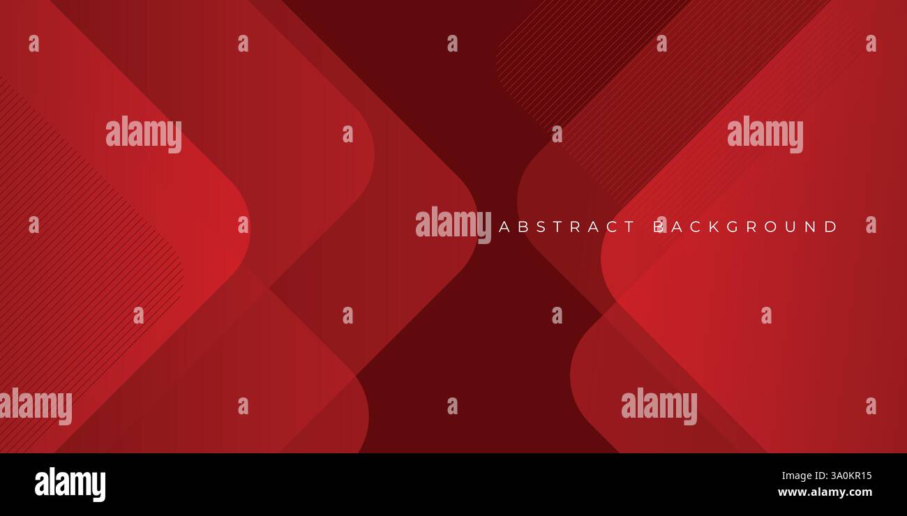 Abstract red cubical background. Dynamic shapes composition. Vector illustration Stock Vector