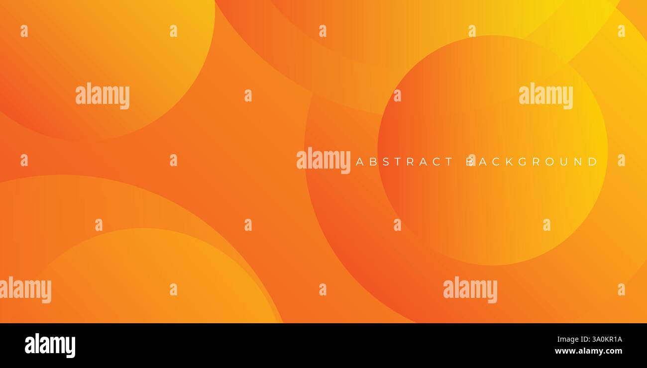 Abstract orange with circles background. abstract shapes composition Stock Vector