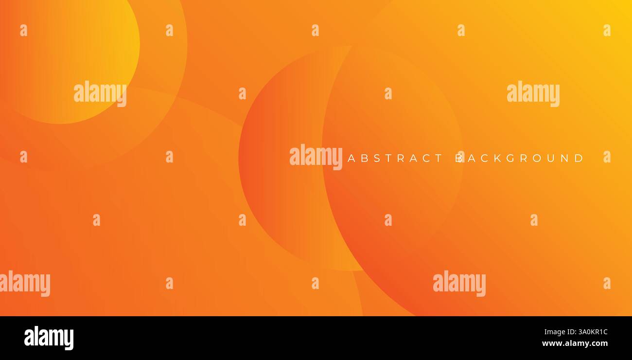 Abstract orange with circles background, dynamic circle shapes composition Stock Vector