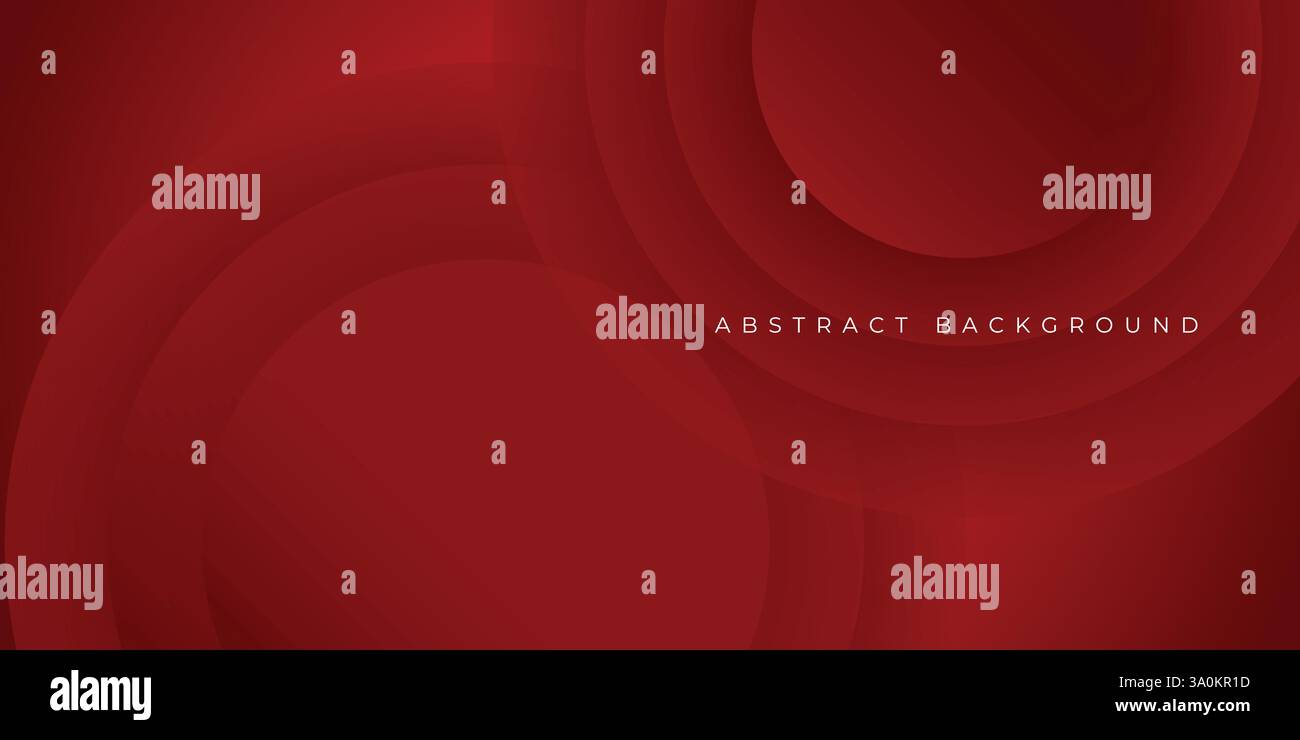 Abstract red circles background, Dynamic shapes composition Stock Vector