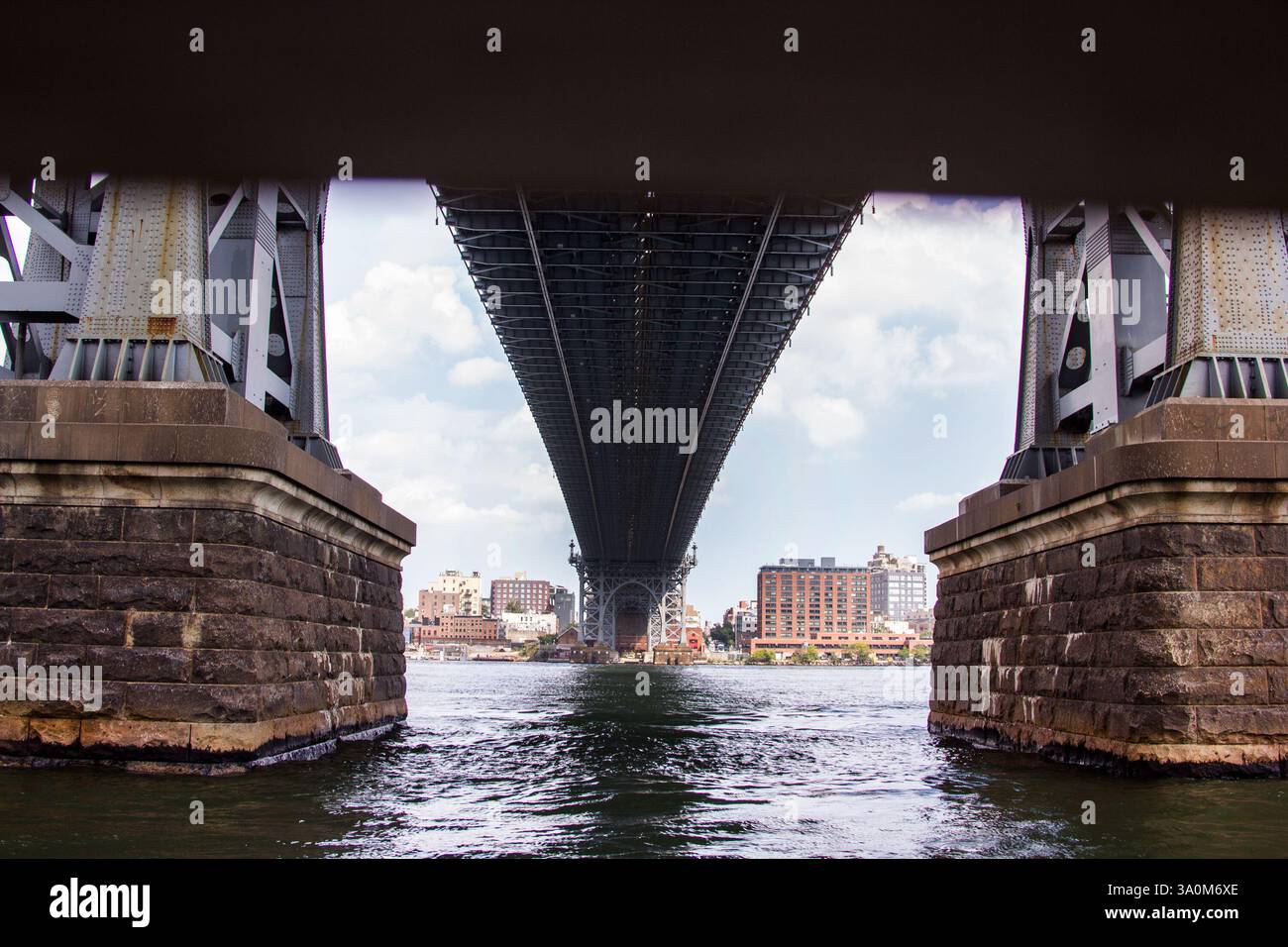 Taken from a low perspective, this image emphasizes the bold lines and ...