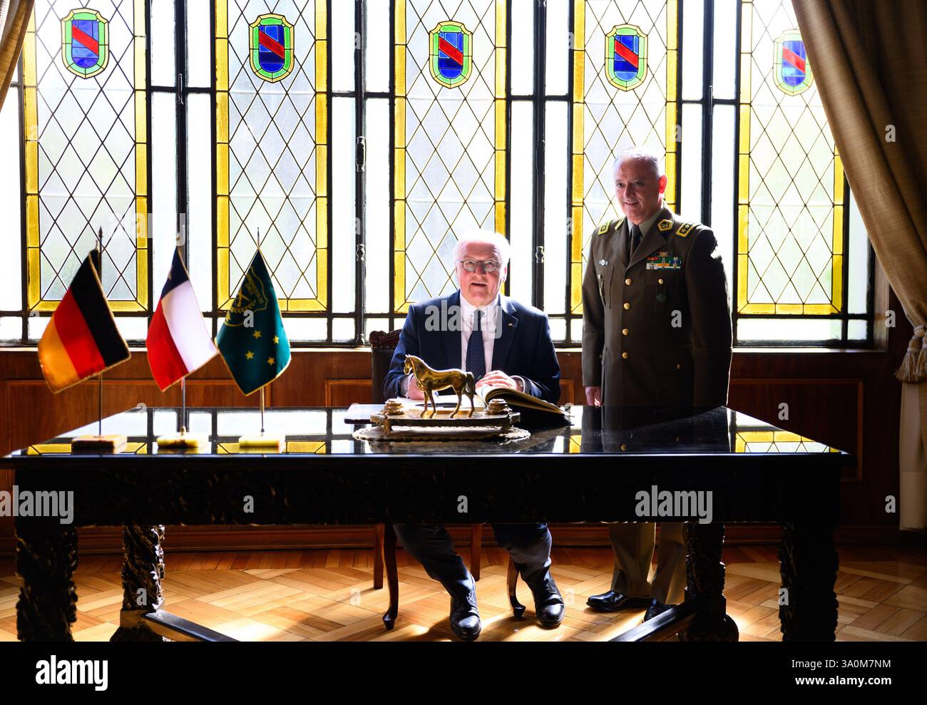 04 March 2025, Chile, Santiago De Chile: Federal President Frank-Walter