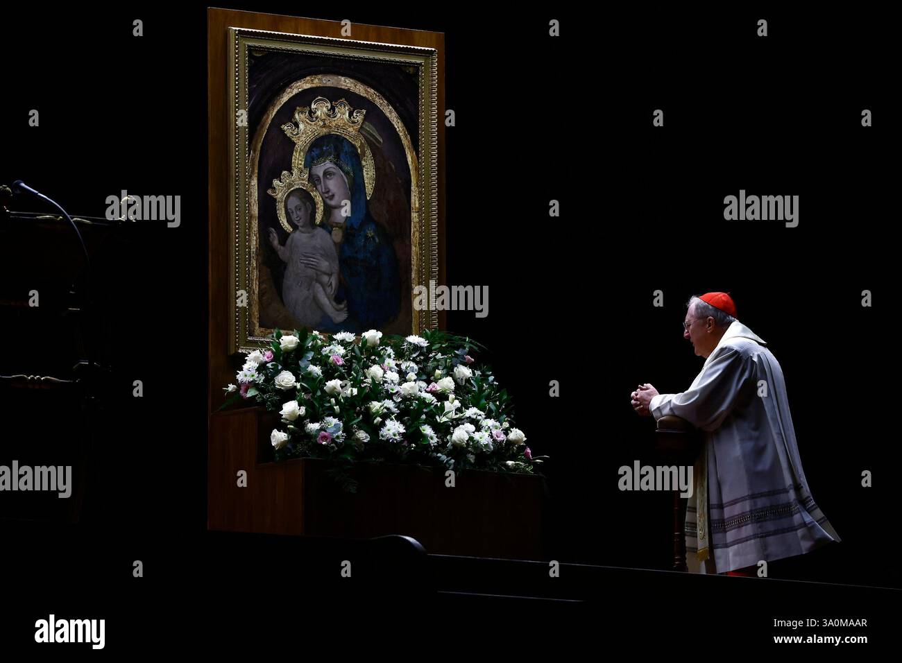 Roma, Italia. 04th Mar, 2025. Cardinale Arthur Roche durante il Santo ...