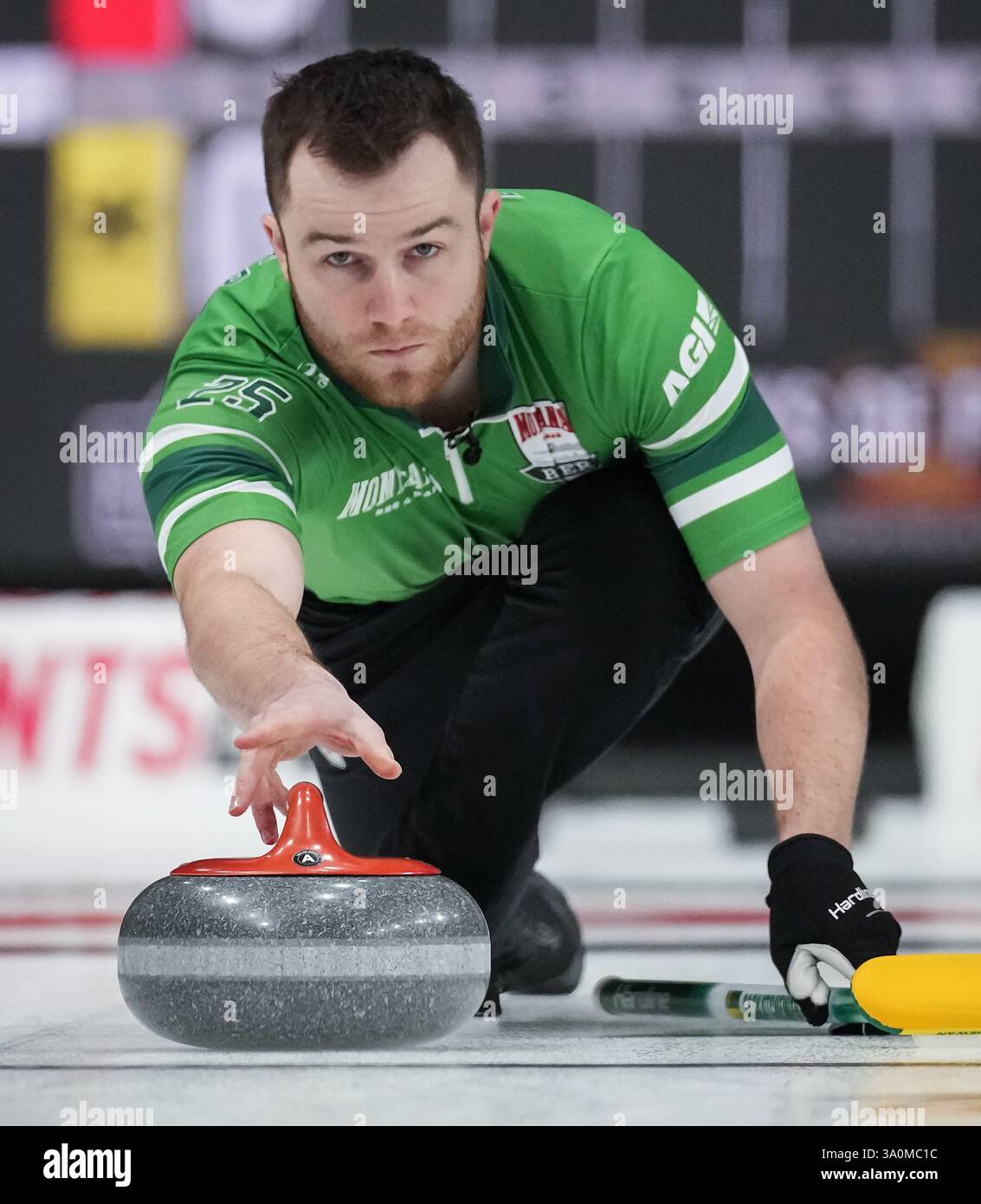 Kelowna, Canada. 04th Mar, 2025. Saskatchewan-Kleiter skip Rylan ...