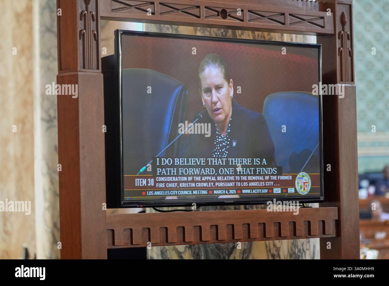 Former Los Angeles Fire Dept. Chief Kristin Crowley appeals for ...