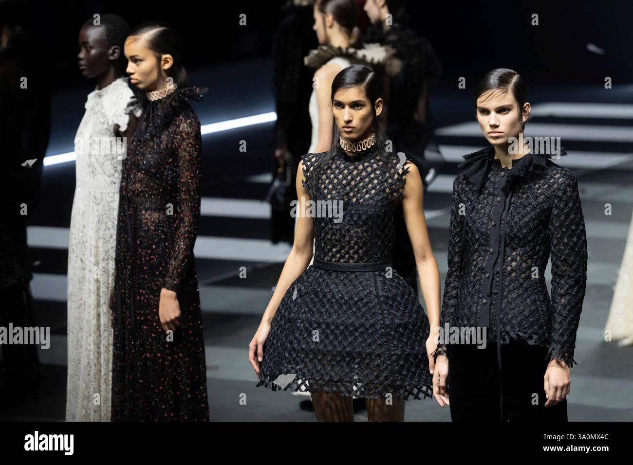 Models wear creations as part of the Dior Fall/Winter 2025-2026 ...