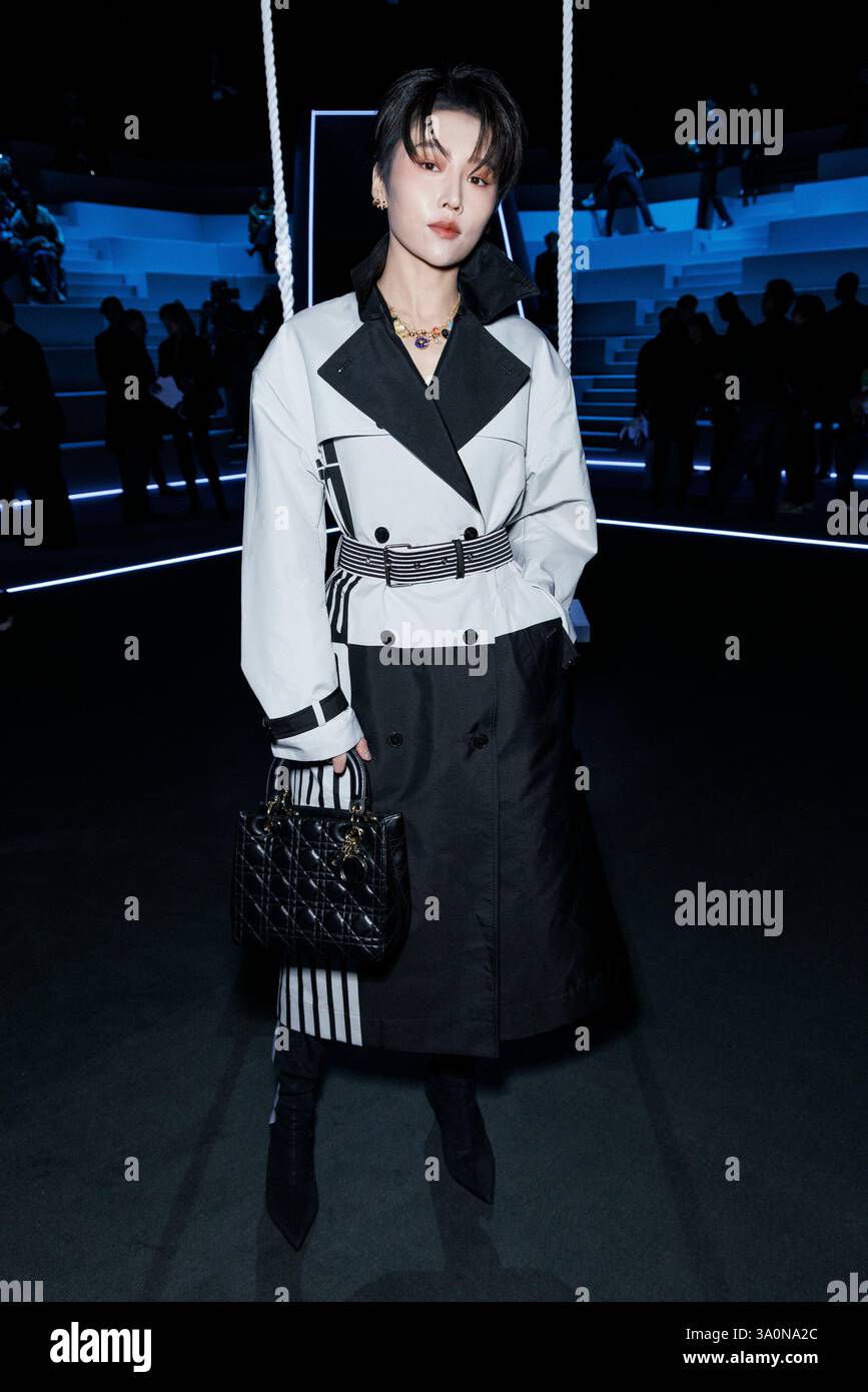 Xin Liu attends CHRISTIAN DIOR Autumn-Winter 2025 runway during Paris ...
