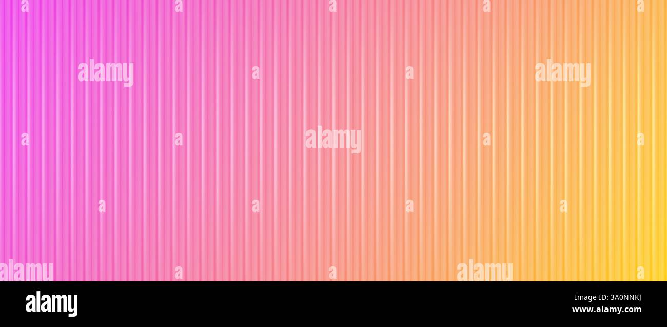 Acrylic glass, colorful gradient behind ribbed plastic texture Stock Vector