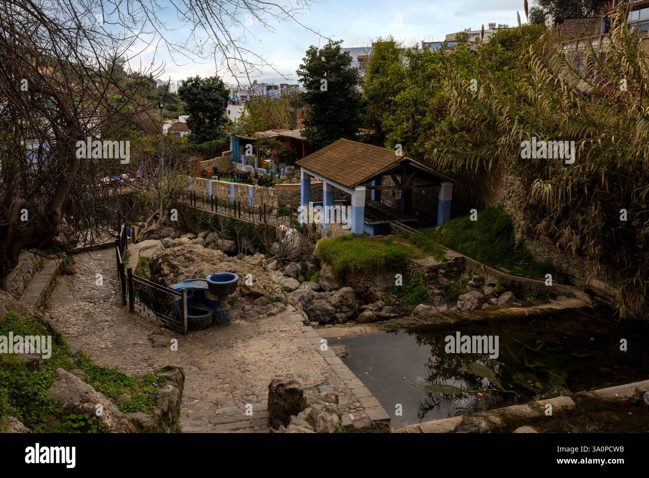 Ras El Ma in Chefchaouen, the Blue City of Morocco Stock Photo - Alamy