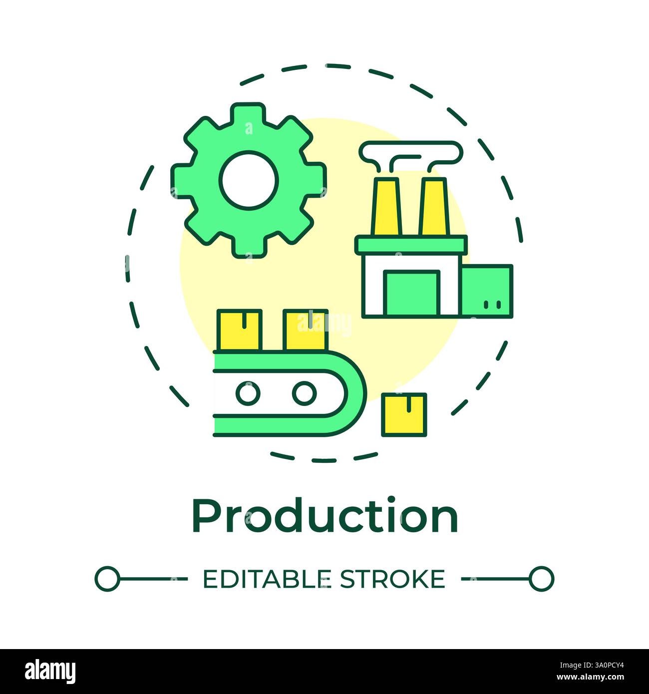 Production multi color concept icon Stock Vector Image & Art - Alamy