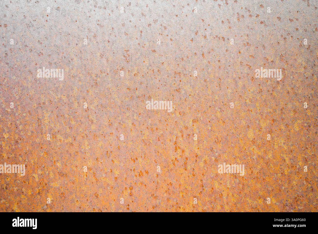 Rusty metallic surface as a background. Close-up of rust. Stock Photo